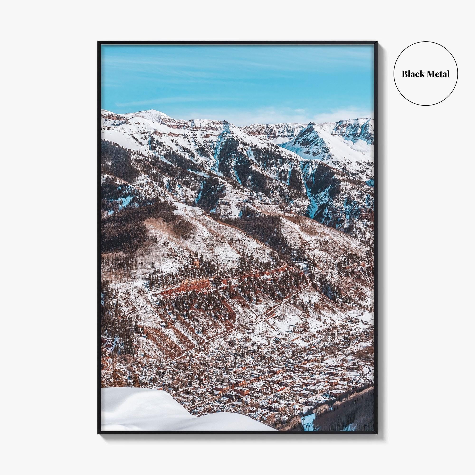 Telluride Fine Art Photo Print, San Juan Mountains Colorado, Winter Wall Decor Poster, USA