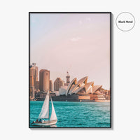Sydney Fine Art Photo Print, Opera House, Harbor, Sailboat, Australia Poster, Wall Decor