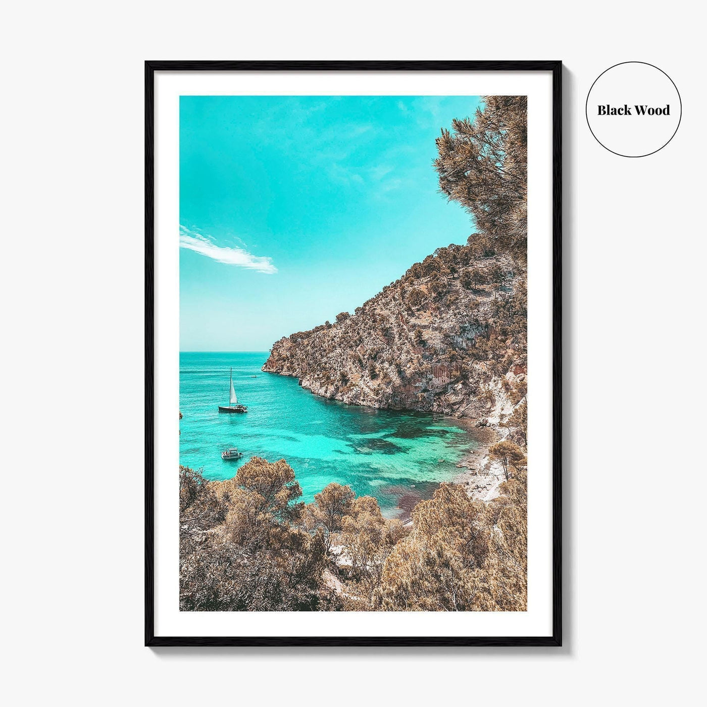 Cala Blanca Fine Art Photo Print, Andratx Mallorca Majorca, Balearic Islands, Photo Poster