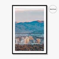 Reno Skyline Fine Art Photo Print, Nevada Wall Poster, United States