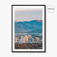 Reno Skyline Fine Art Photo Print, Nevada Wall Poster, United States