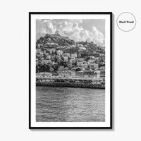 St George's Grenada Black and White Fine Art Photo Print, Caribbean Wall Poster