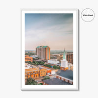 Tallahassee Skyline Fine Art Photo Print, Florida USA Downtown Wall Decor Poster
