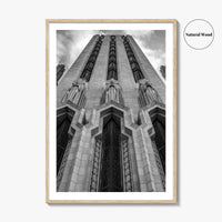 Tulsa Black and White Fine Art Photo Print, Boston Avenue Methodist Church