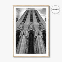 Tulsa Black and White Fine Art Photo Print, Boston Avenue Methodist Church