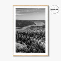 Lake George Black and White Fine Art Photo Print, Adirondacks, Upstate New York Poster