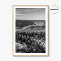 Lake George Black and White Fine Art Photo Print, Adirondacks, Upstate New York Poster