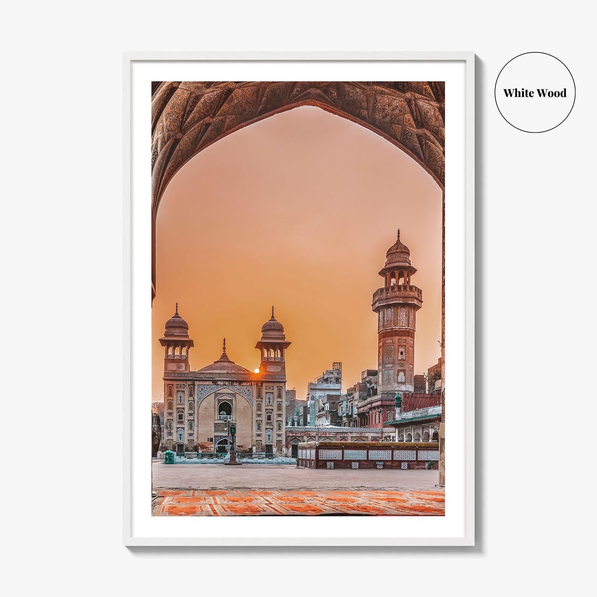 Lahore Fine Art Photo Print, Wazir Khan Mosque, Punjab Pakistan Wall Poster