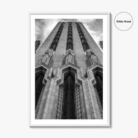 Tulsa Black and White Fine Art Photo Print, Boston Avenue Methodist Church