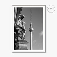 Berlin Black and White Fine Art Photo Print, Fernsehturm Alexanderplatz Germany Poster