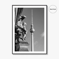 Berlin Black and White Fine Art Photo Print, Fernsehturm Alexanderplatz Germany Poster