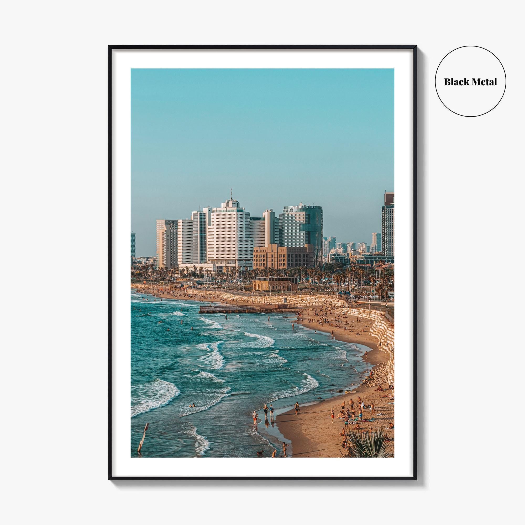 Tel Aviv Fine Art Photo Print, Israel Coastline Wall Decor Poster