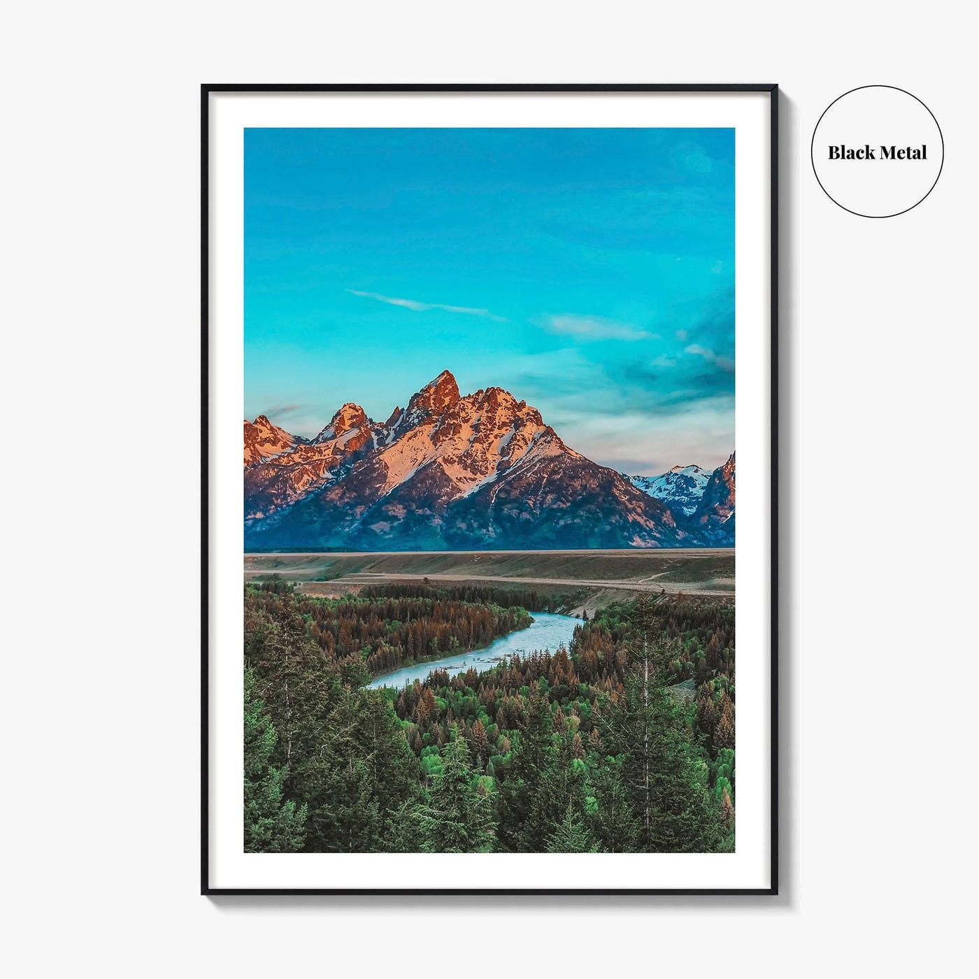 Wyoming Fine Art Photo Print, Grand Teton National Park, Snake River Overlook Poster
