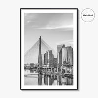 Sao Paulo Black and White Fine Art Photo Print, Octavio Frias Bridge Brazil Poster