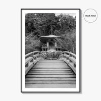 Kyoto Black and White Fine Art Photo Print, Daigoji Temple Japan Poster, Tokyo Poster
