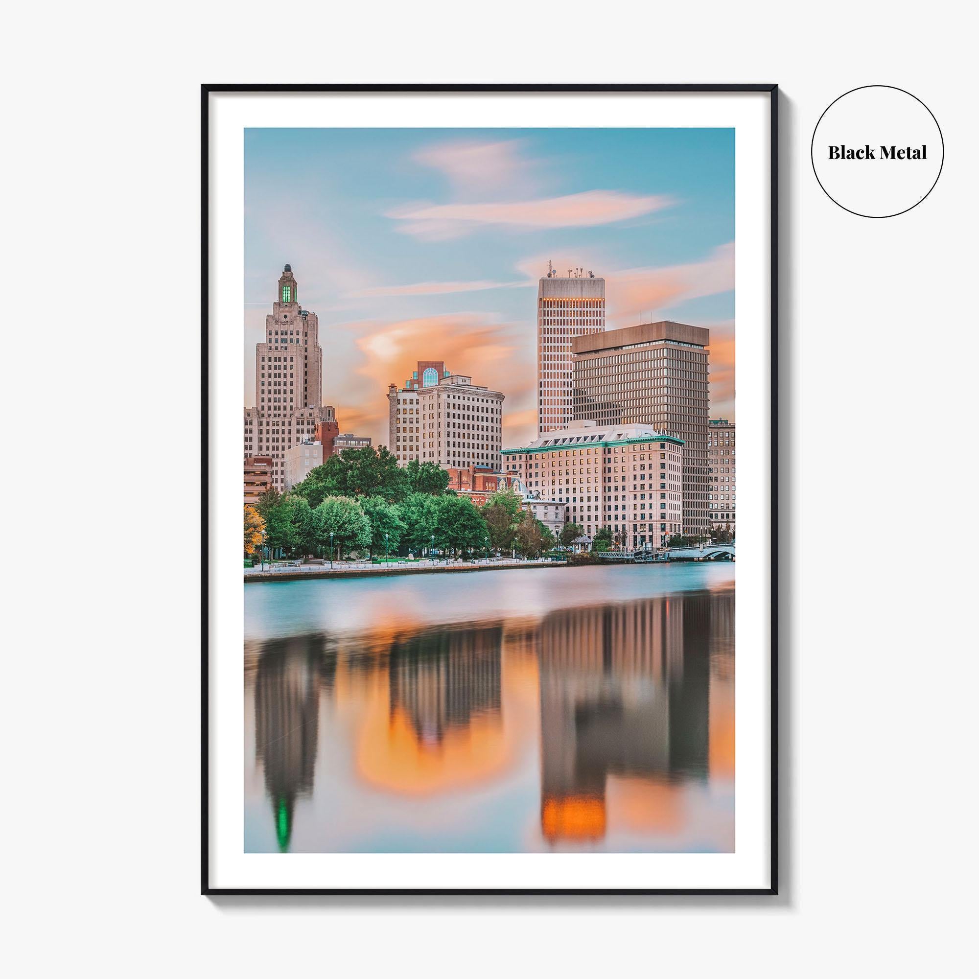Providence Fine Art Photo Print, Rhode Island USA, Downtown Cityscape, Wall Decor Poster