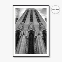 Tulsa Black and White Fine Art Photo Print, Boston Avenue Methodist Church