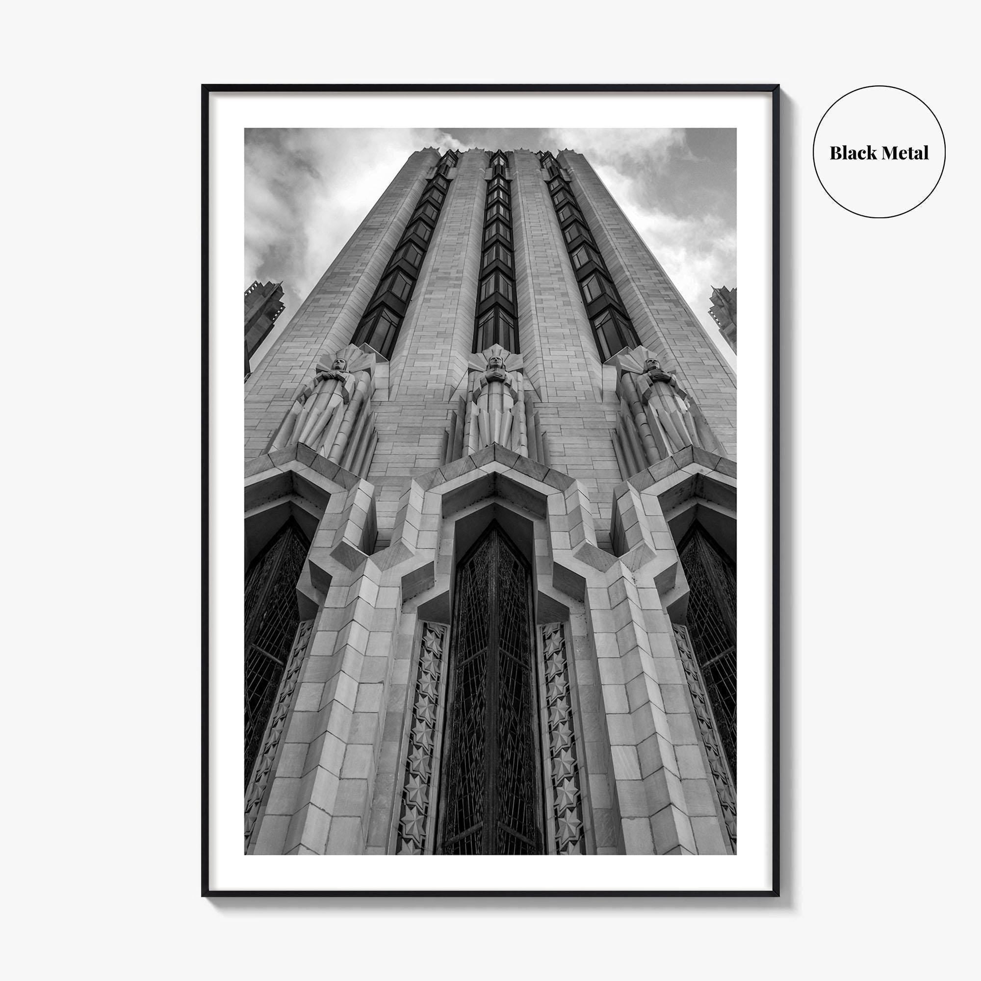 Tulsa Black and White Fine Art Photo Print, Boston Avenue Methodist Church