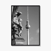 Berlin Black and White Fine Art Photo Print, Fernsehturm Alexanderplatz Germany Poster