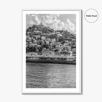 St George's Grenada Black and White Fine Art Photo Print, Caribbean Wall Poster