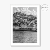 St George's Grenada Black and White Fine Art Photo Print, Caribbean Wall Poster