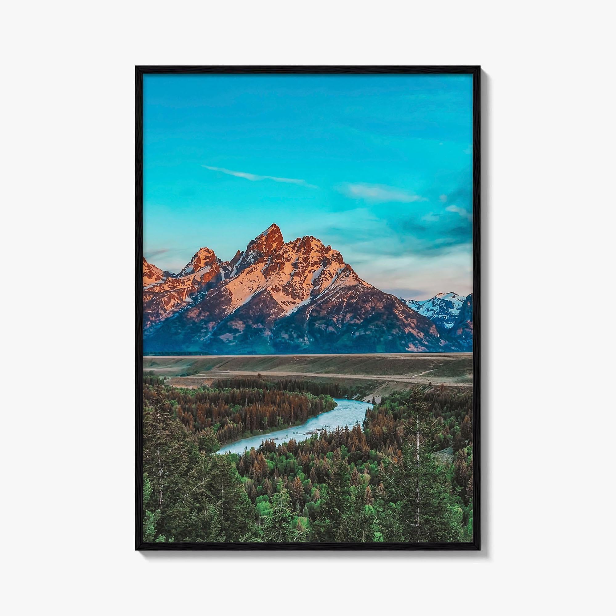 Wyoming Fine Art Photo Print, Grand Teton National Park, Snake River Overlook Poster