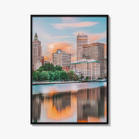 Providence Fine Art Photo Print, Rhode Island USA, Downtown Cityscape, Wall Decor Poster