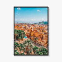 Cagliari Skyline Fine Art Photo Print, Sardinia Italy Wall Decor Poster