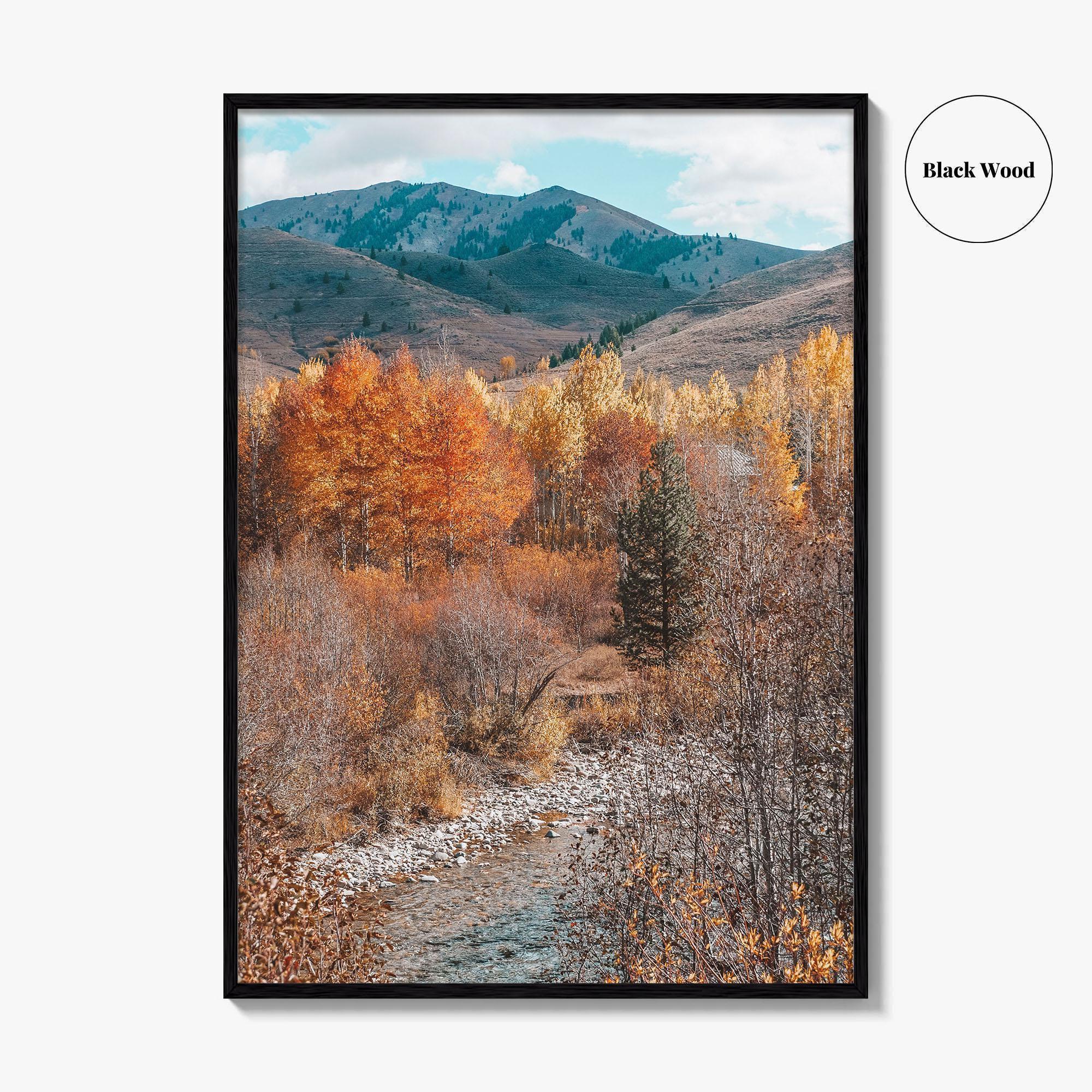 Sun Valley Fall Colors Fine Art Photo Print, Idaho Wall Poster, Ketchum USA