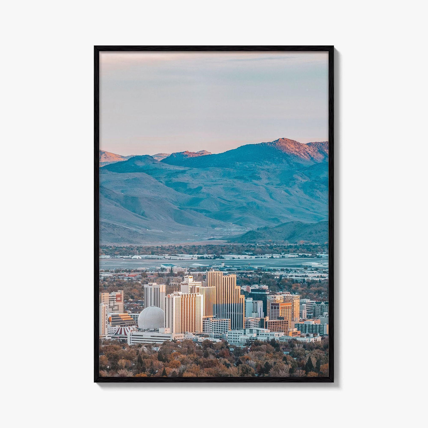 Reno Skyline Fine Art Photo Print, Nevada Wall Poster, United States