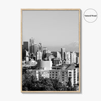Seattle Black and White Fine Art Photo Print, Downtown, Washington, USA, Wall Decor, Poster