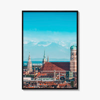 Munich Fine Art Photo Print, München, Bavaria Germany, Alps Panorama, Wall Poster
