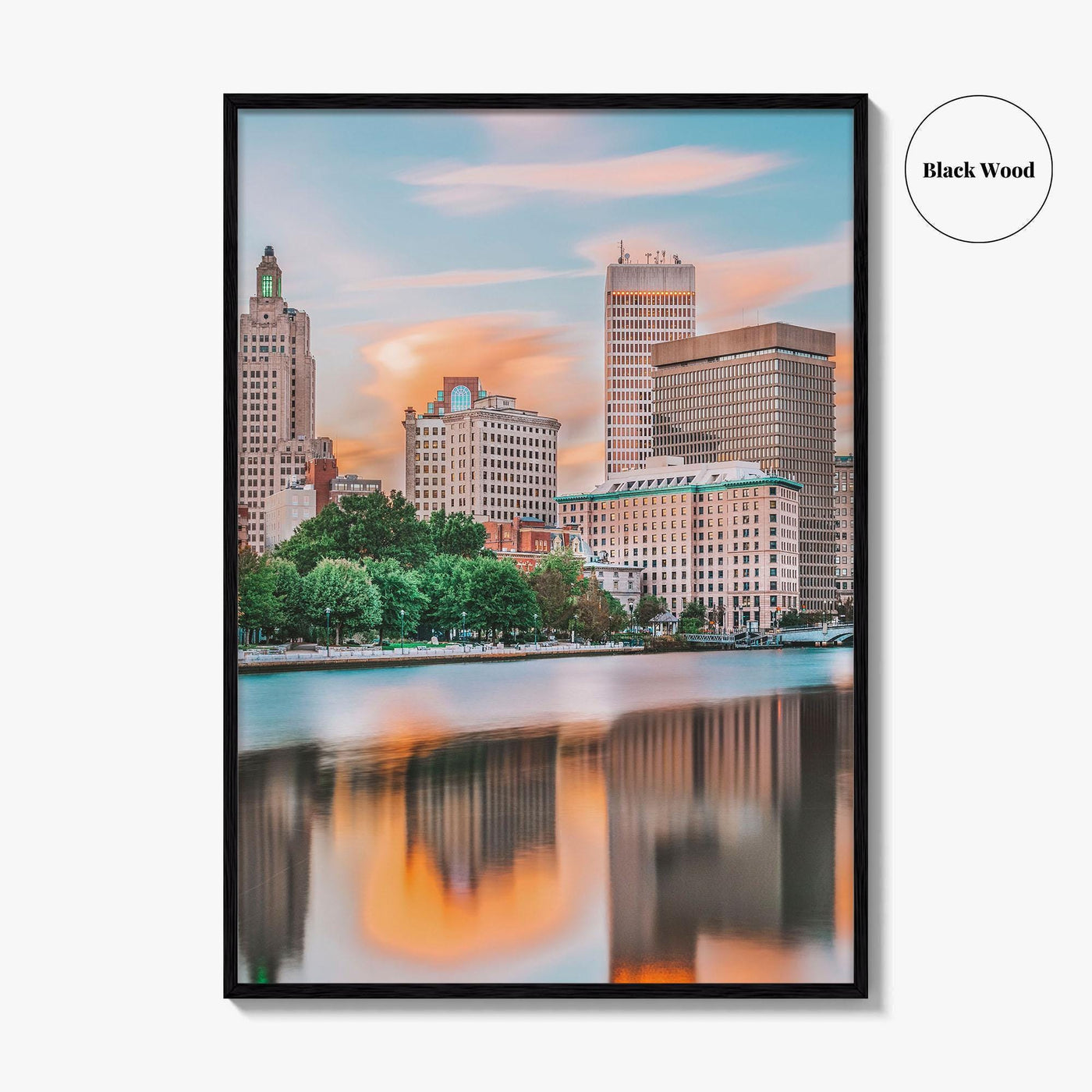 Providence Fine Art Photo Print, Rhode Island USA, Downtown Cityscape, Wall Decor Poster