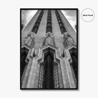 Tulsa Black and White Fine Art Photo Print, Boston Avenue Methodist Church