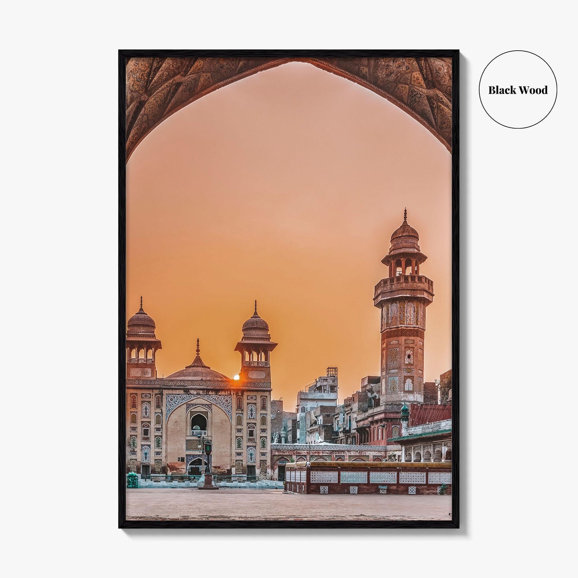 Lahore Fine Art Photo Print, Wazir Khan Mosque, Punjab Pakistan Wall Poster