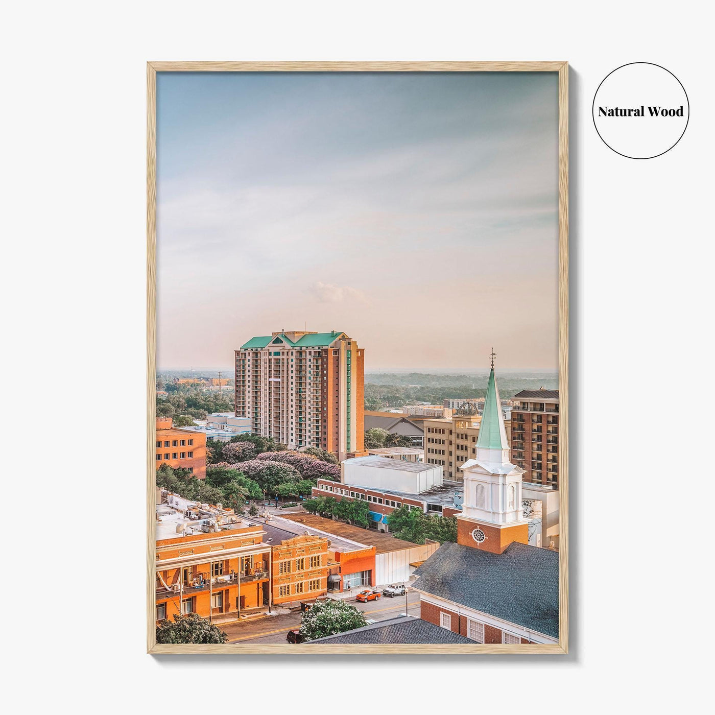 Tallahassee Skyline Fine Art Photo Print, Florida USA Downtown Wall Decor Poster