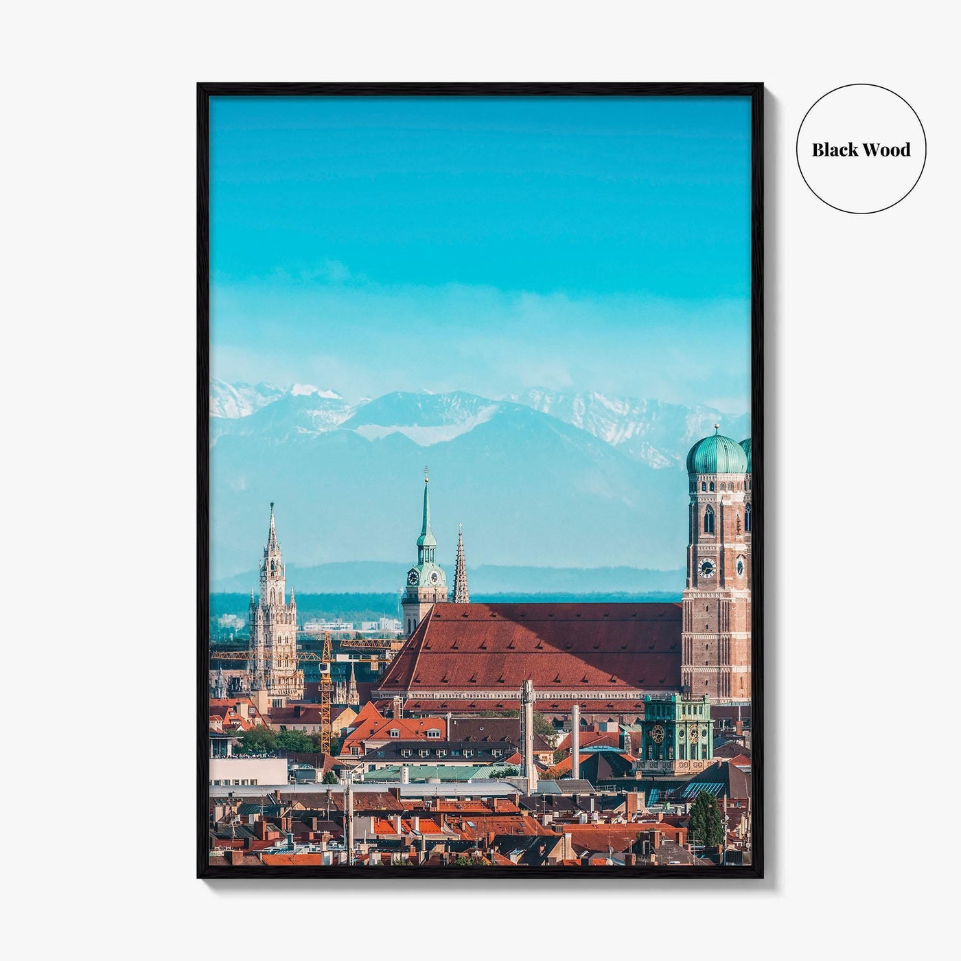 Munich Fine Art Photo Print, München, Bavaria Germany, Alps Panorama, Wall Poster