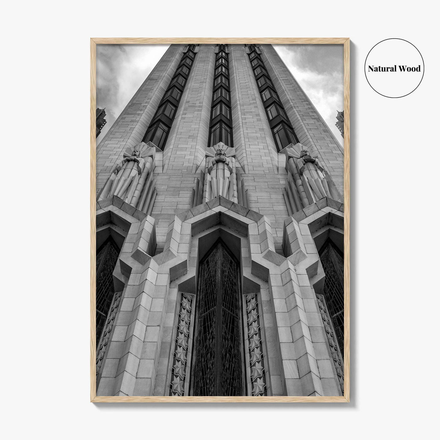 Tulsa Black and White Fine Art Photo Print, Boston Avenue Methodist Church