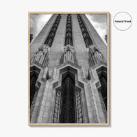 Tulsa Black and White Fine Art Photo Print, Boston Avenue Methodist Church