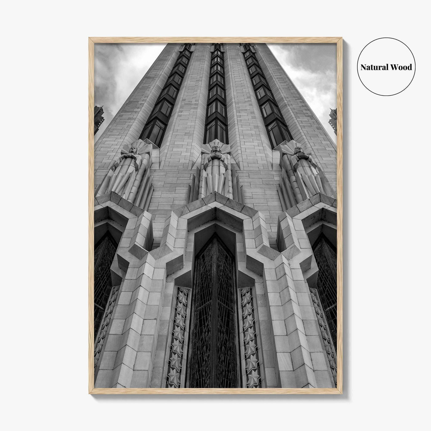 Tulsa Black and White Fine Art Photo Print, Boston Avenue Methodist Church