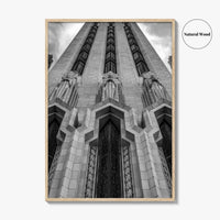 Tulsa Black and White Fine Art Photo Print, Boston Avenue Methodist Church