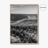 Lake George Black and White Fine Art Photo Print, Adirondacks, Upstate New York Poster