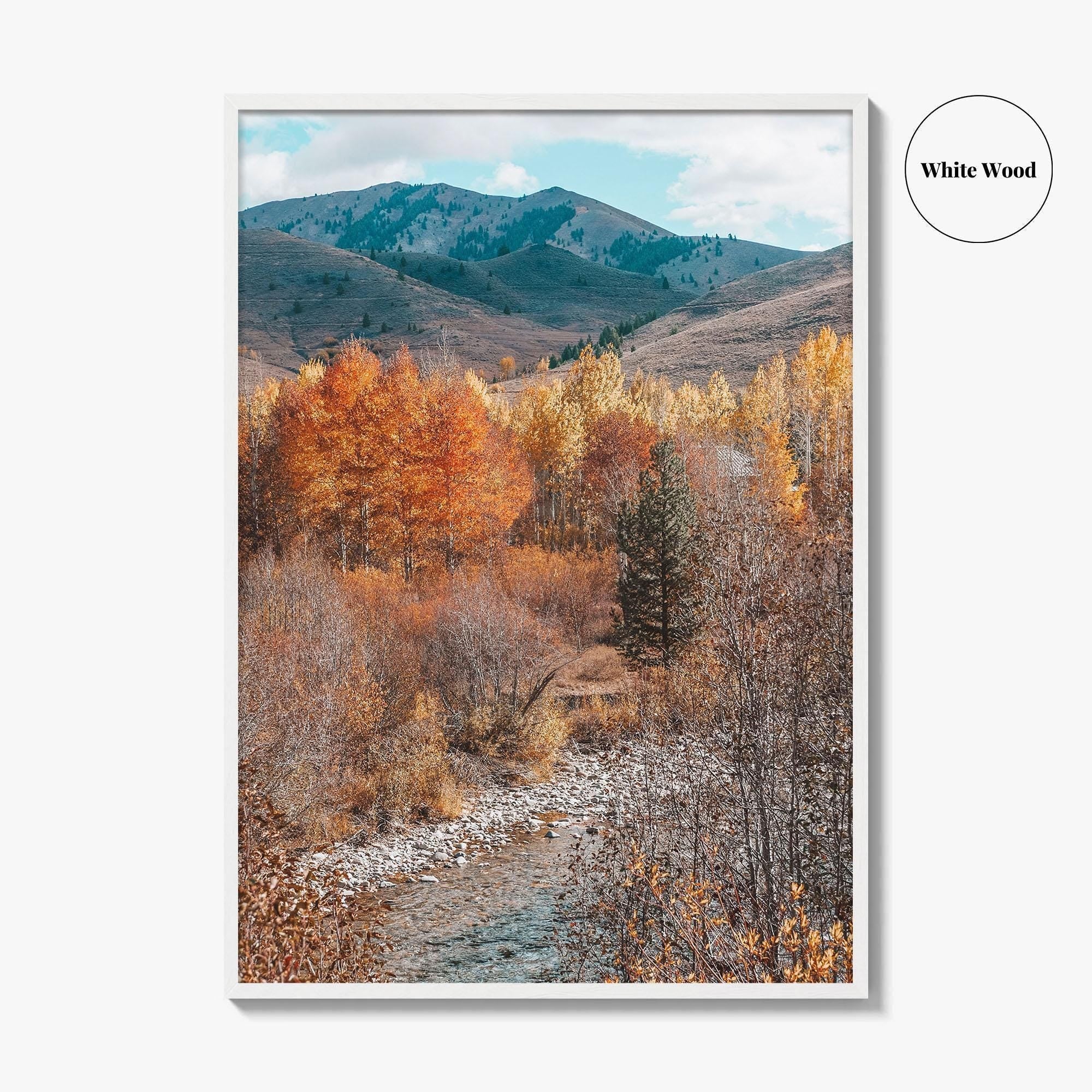 Sun Valley Fall Colors Fine Art Photo Print, Idaho Wall Poster, Ketchum USA