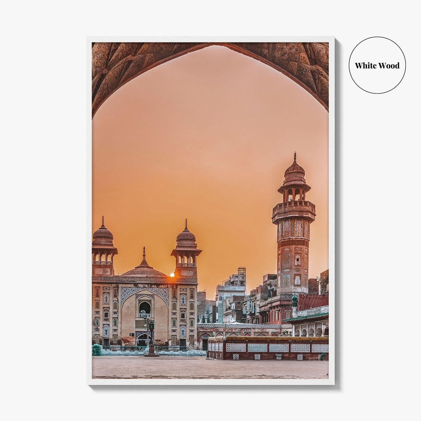 Lahore Fine Art Photo Print, Wazir Khan Mosque, Punjab Pakistan Wall Poster