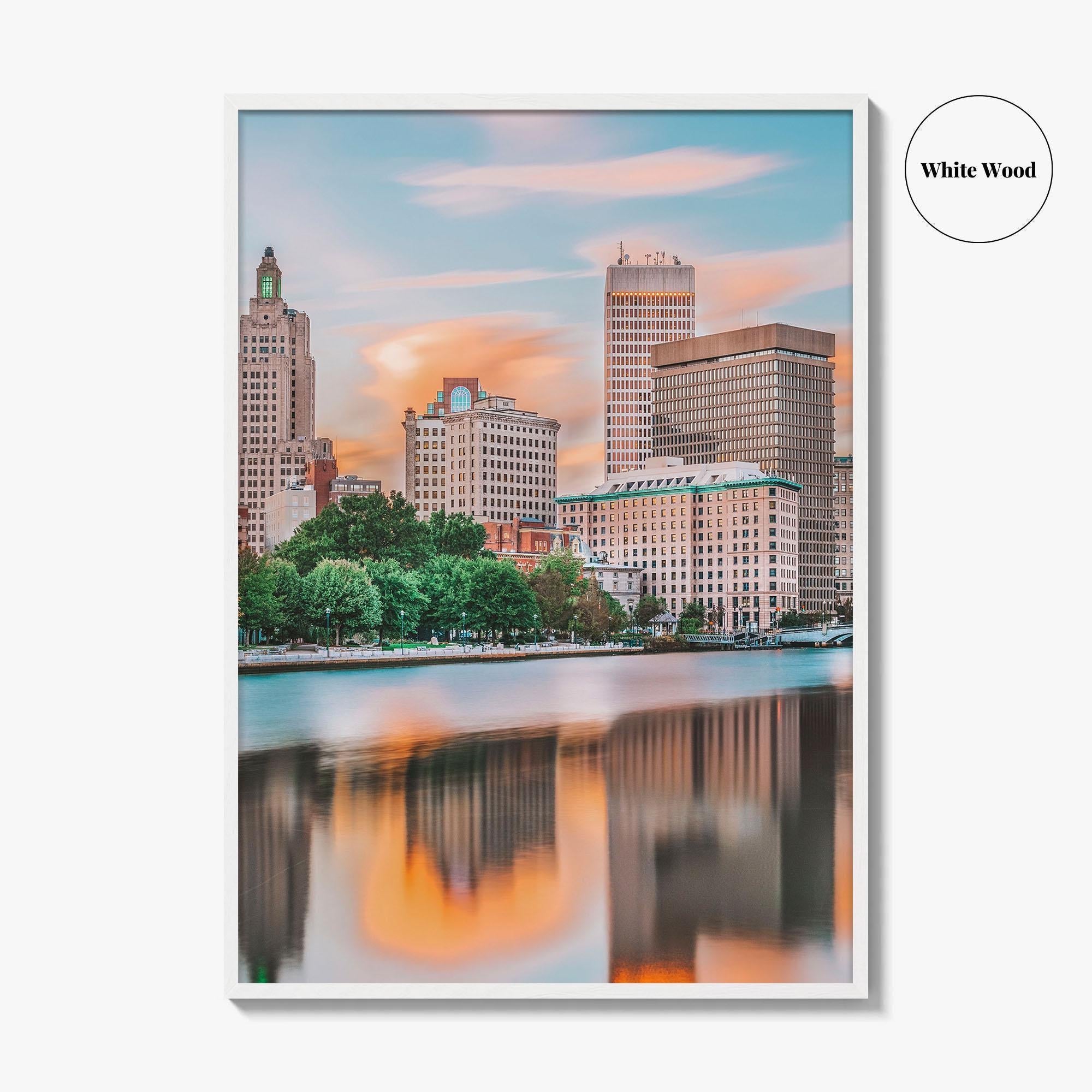 Providence Fine Art Photo Print, Rhode Island USA, Downtown Cityscape, Wall Decor Poster