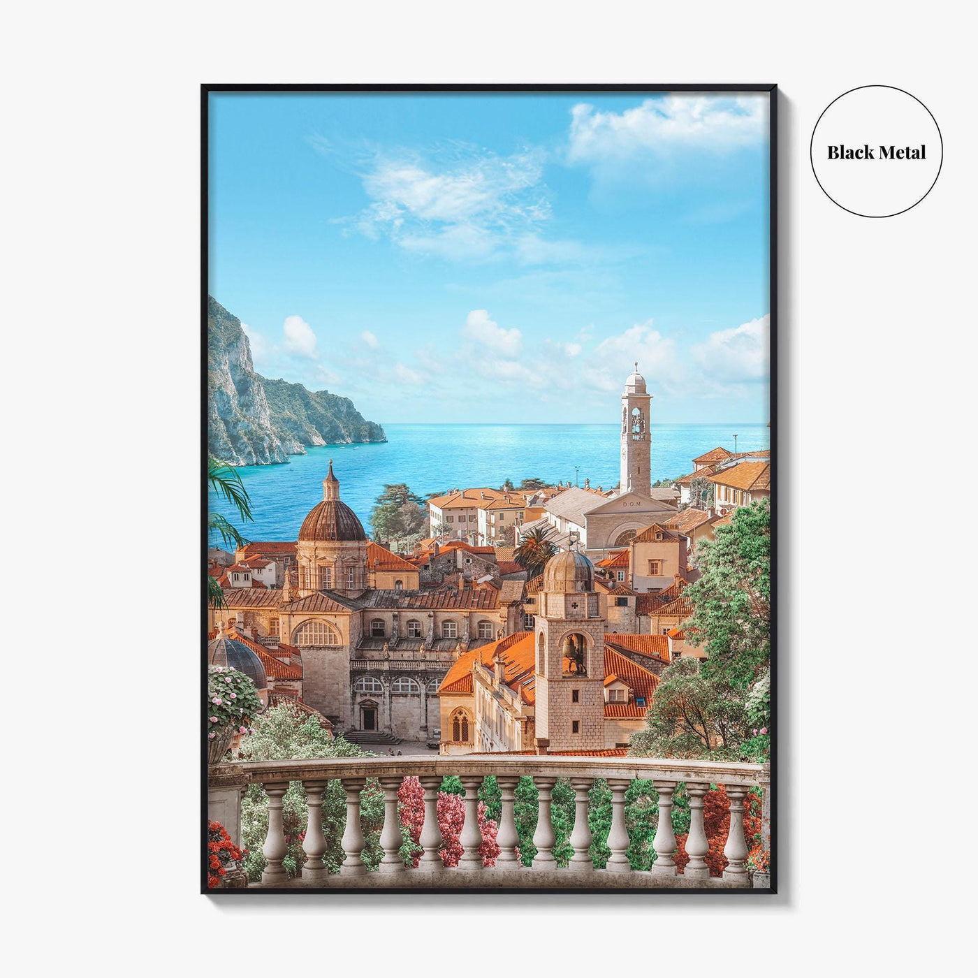 Sicily Fine Art Photo Print, Italy Wall Poster, City and Sea View