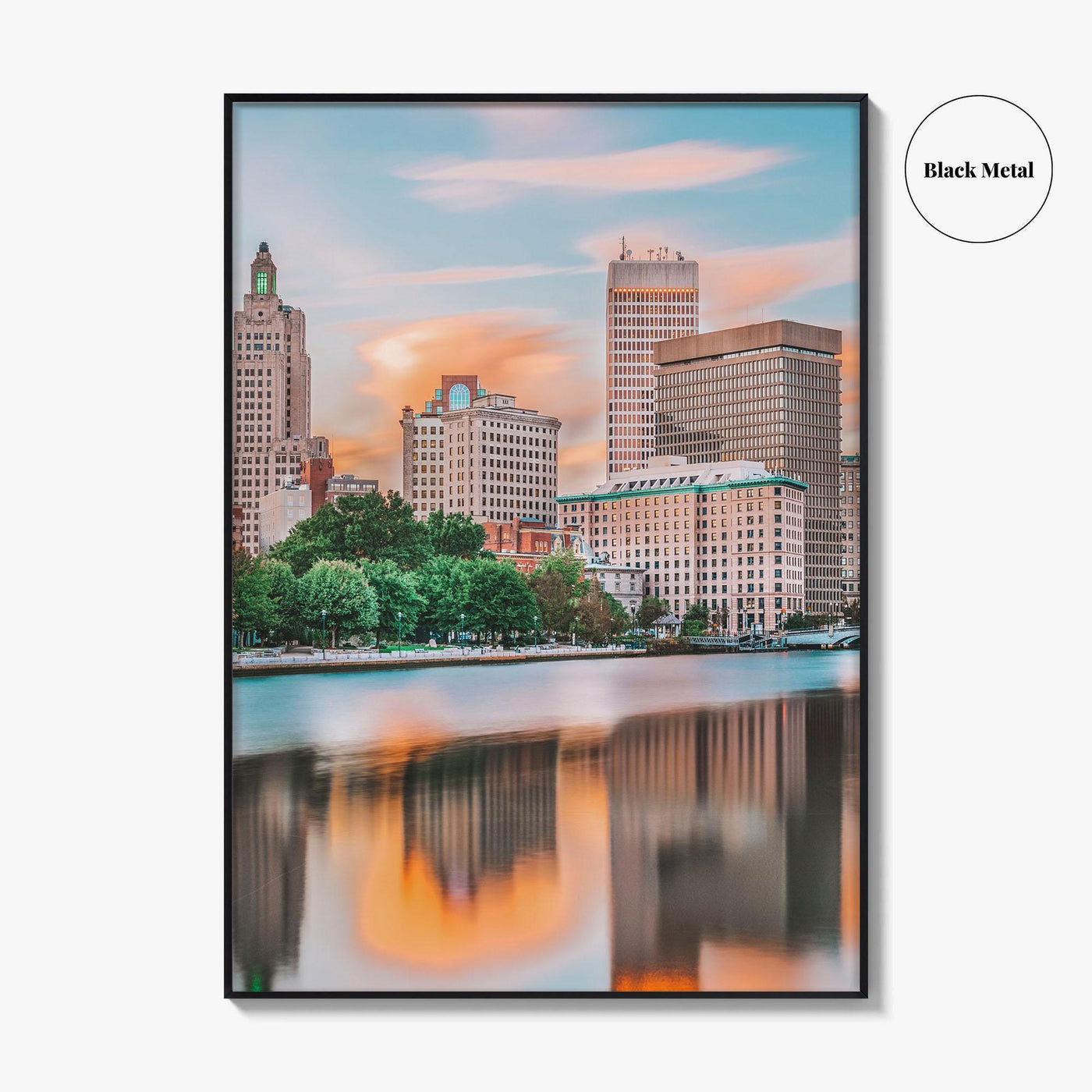 Providence Fine Art Photo Print, Rhode Island USA, Downtown Cityscape, Wall Decor Poster