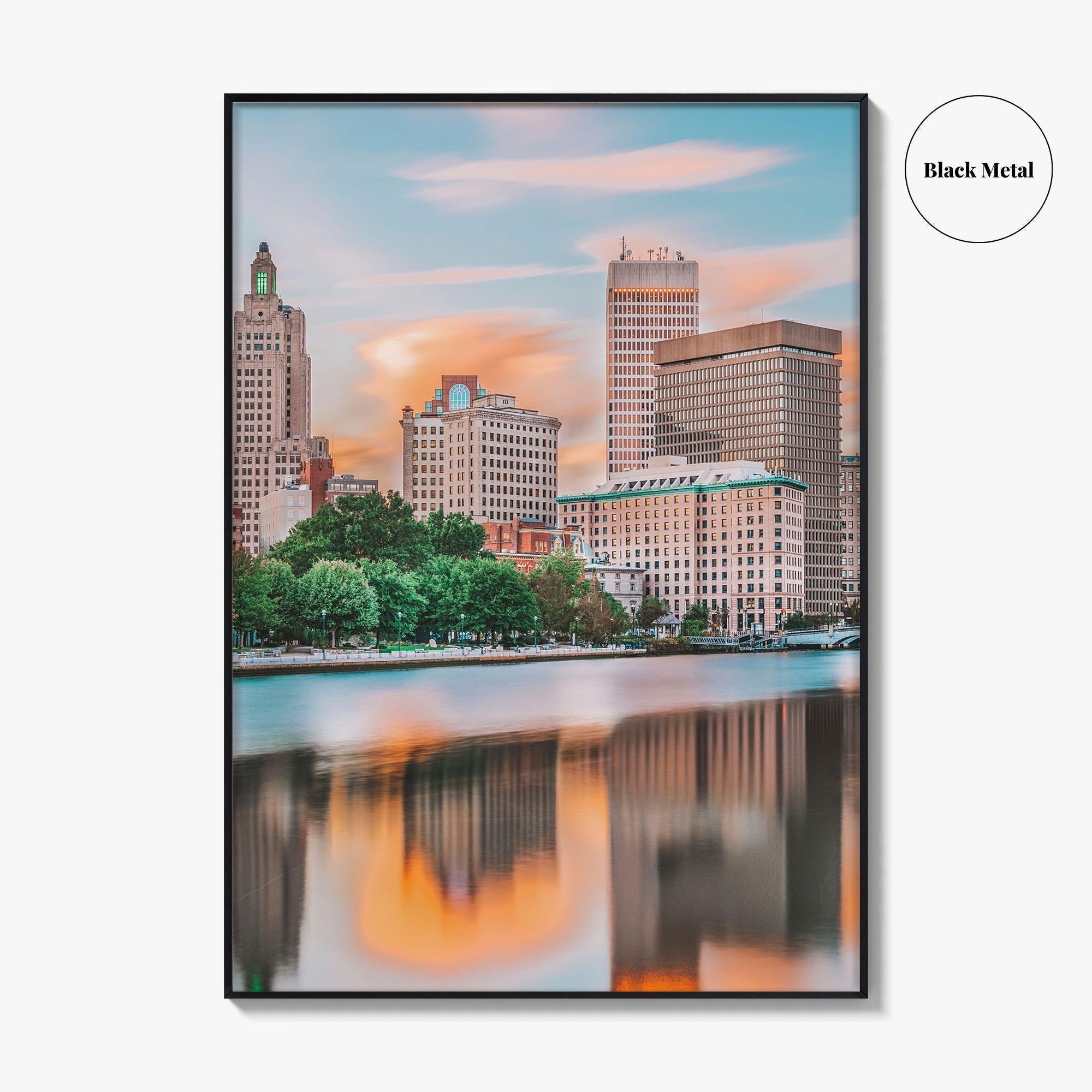 Providence Fine Art Photo Print, Rhode Island USA, Downtown Cityscape, Wall Decor Poster