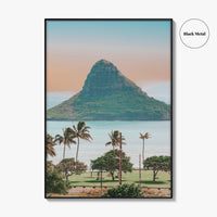 Hanauma Bay Oahu Fine Art Photo Print, Honolulu Hawaii, Palm Trees Beach Wall Decor