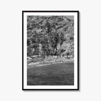 Santa Catalina Island Black and White Fine Art Photo Print, Avalon Bay California Poster